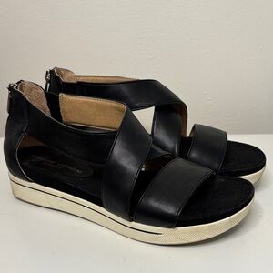 Adrienne Vittadini Sport Cheers Platform Sandals – Black – Women’s Size 7